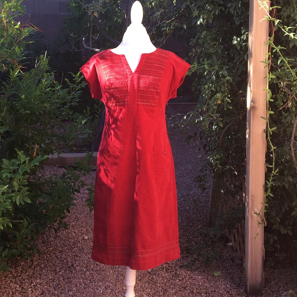 BODEN Fall Corduroy Dress Satin Lined